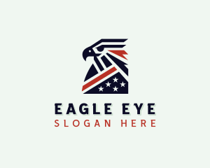 USA Eagle Patriotic logo design