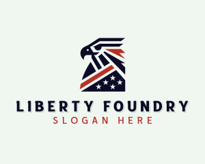 USA Eagle Patriotic logo design