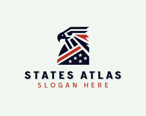 USA Eagle Patriotic logo design