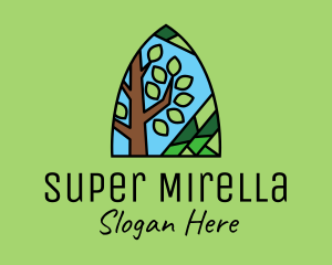 Eco Friendly - Nature Tree Mosaic logo design