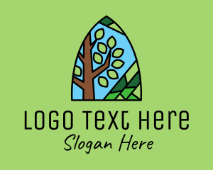 Tree - Nature Tree Mosaic logo design