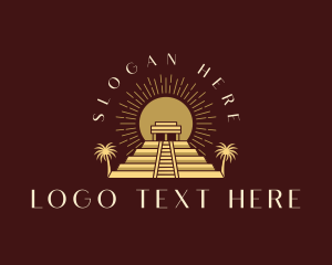 Artchitecture - Ancient Mayan Pyramid logo design