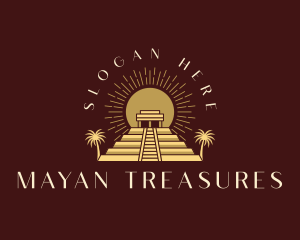 Mayan - Ancient Mayan Pyramid logo design