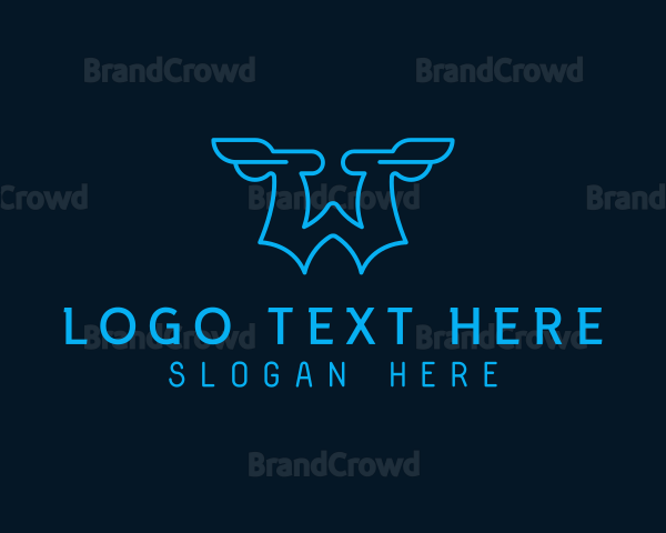 Logistics Wings Letter W Logo