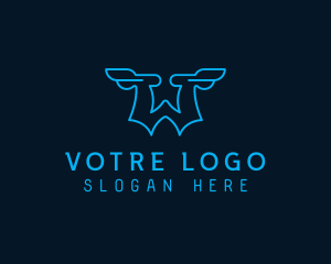 Logistics Wings Letter W Logo