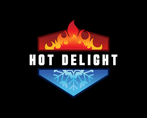 Hot Cold Refrigeration logo design