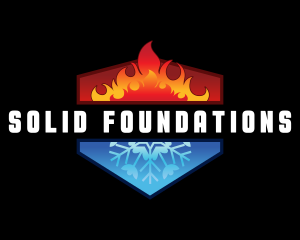 Freezer - Hot Cold Refrigeration logo design