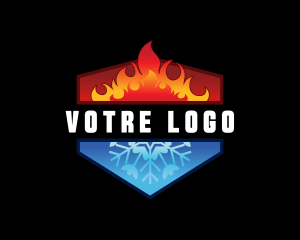 Winter - Hot Cold Refrigeration logo design