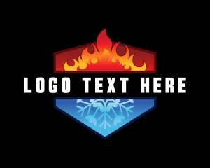 Heat - Hot Cold Refrigeration logo design