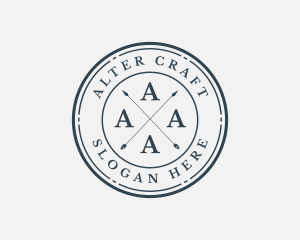 Fashion Hipster Arrow Apparel logo design