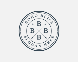 Fashion Hipster Arrow Apparel logo design