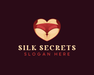 Sexy Lingerie Heart logo design