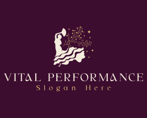 Performance - Woman Flamenco Dance logo design