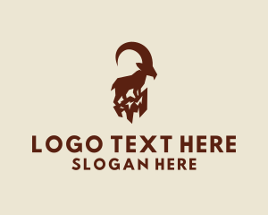 Wild - Wild Mountain Goat logo design