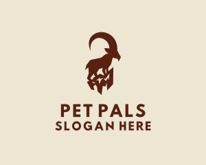 Wild Mountain Goat  logo design