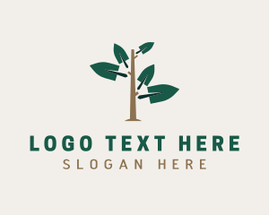 Landscaping - Trowel Tree Landscaping logo design