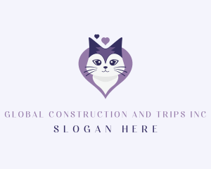 Veterinarian - Heart Cat Pet Shop logo design