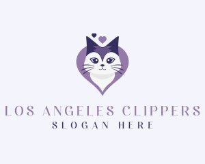 Animal Shelter - Heart Cat Pet Shop logo design