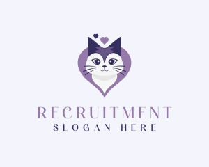 Vet - Heart Cat Pet Shop logo design