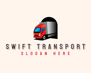 Truck Transport Delivery logo design