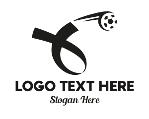 Football Club - Soccer Football Ribbon logo design