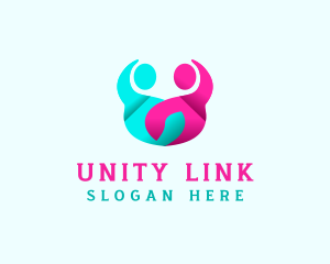 People Unity Organization logo design