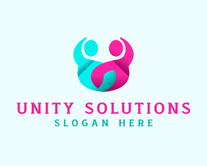 People Unity Organization logo design