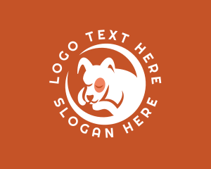 Dog Sleeping Shelter Logo