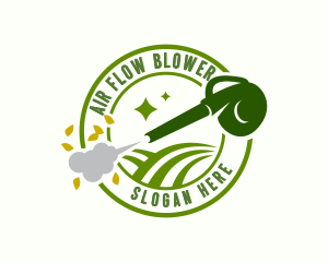 Backyard Cleaning Blower  logo design