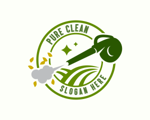 Backyard Cleaning Blower  logo design