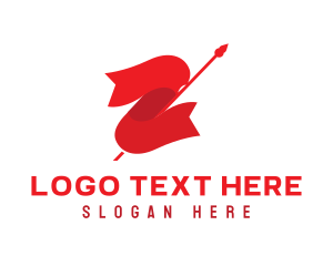 Digital Marketing - Ribbon Arrow Letter Z logo design