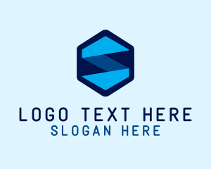 Modern - Hexagon Letter S Tech logo design