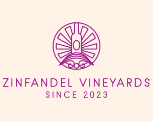 Minimalist Winemaker Badge logo design