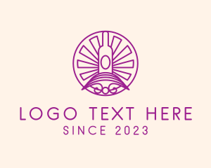 Liqueur - Minimalist Winemaker Badge logo design