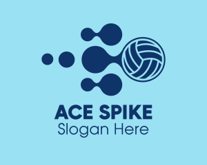 Volleyball - Volleyball Sports Equipment logo design