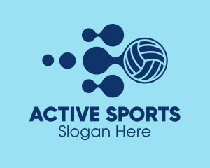 Volleyball Sports Equipment logo design