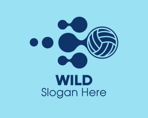 Ball - Volleyball Sports Equipment logo design