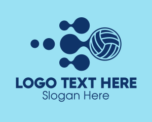 Volleyball Sports Equipment Logo