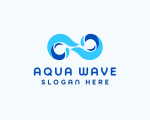 Ocean Wave Infinity logo design