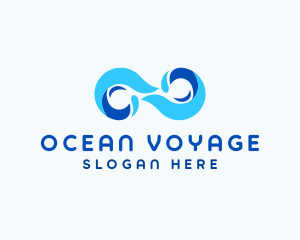 Ocean Wave Infinity logo design