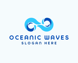 Ocean Wave Infinity logo design