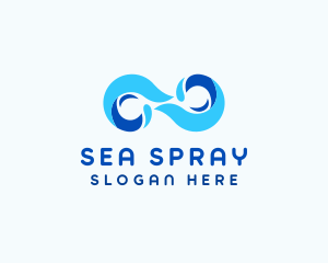 Ocean Wave Infinity logo design