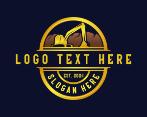 Dig - Heavy Duty Excavator logo design