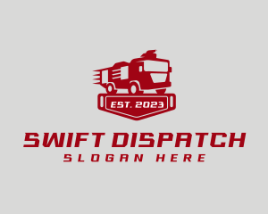 Dispatch - Fire Truck Dispatch Vehicle logo design