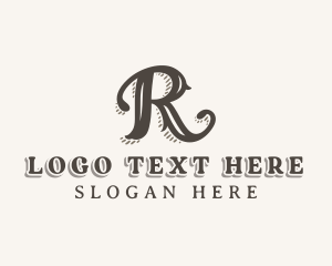 Cursive - Elegant Stylish Business Letter R logo design