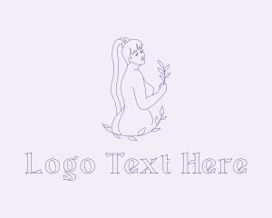 Violet - Ponytail Sexy Adult logo design