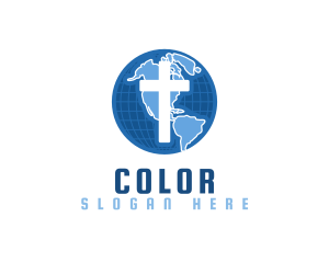 Blue Globe Cross  Logo