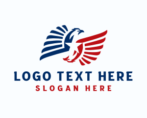 Nation - American Eagle Wings logo design