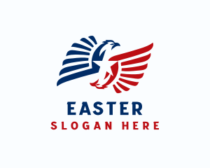 Hawk - American Eagle Wings logo design