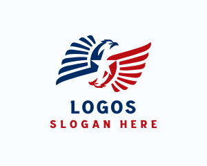 Nation - American Eagle Wings logo design